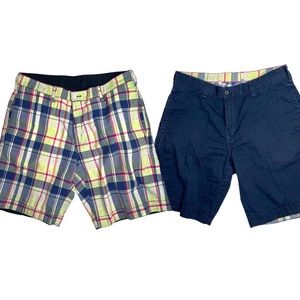 Polo Ralph Lauren Reversible Madras Plaid Shorts Preppy Classic Nautical